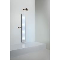 Sunshower Round Plus L infrarood + UV licht inbouw 185x33x10cm full body White L0600-L0101