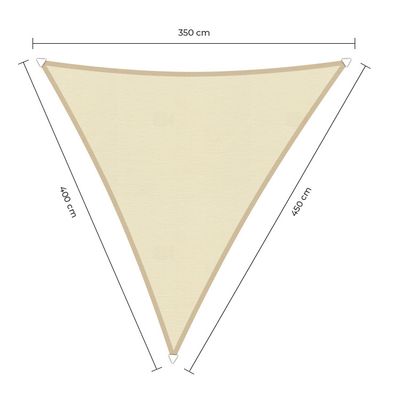 Sunfighter Waterproof langhoek ivoor 3.5x4x4.5m.