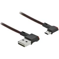 Delock 85273 USB-kabel USB 2.0 USB-A stekker, USB-micro-B stekker 2.00 m Zwart