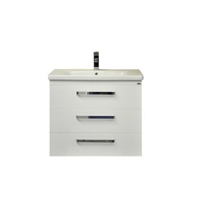 Badkamermeubelset Sanicare Q10 3 Laden 80cm Antraciet (spiegel optioneel)