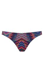 ERES Artifice geometric-print bikini briefs - Bleu - thumbnail