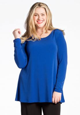 Yoek Tuniek flare longsleeve | Blauw | Maat 58/60