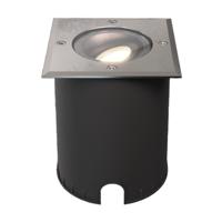 Cody LED Grondspot RVS - GU10 4,5 Watt 345 lumen dimbaar - 4000K neutraal wit - Kantelbaar - Overrijdbaar - Vierkant - IP67 waterdicht