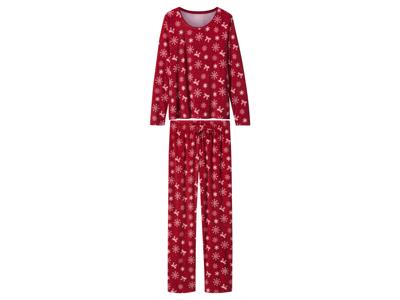 esmara Velours dames kerstpyjama (Rood, L (44/46)) esmara Velours dames kerstpyjama (Rood, L (44/46))