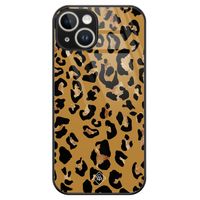 iPhone 14 glazen hardcase - Jungle wildcat