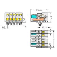 WAGO 721-116/008-000/037-000 Female connector Totaal aantal polen 16 Aantal rijen 1 10 stuk(s)