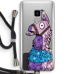 Lama: Samsung Galaxy S9 Transparant Hoesje met koord