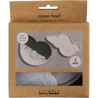 Creativ Company Siliconen vormen, conchschelp, h: 0,6 cm, l: 12 cm, b: 8-9 cm, 2 stuk/ 1 doos