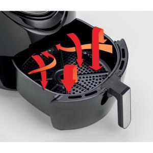 Ariete 4618/00 Enkel 7 l Vrijstaand 1800 W Heteluchtfriteuse Zwart, Roestvrijstaal
