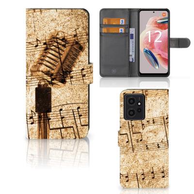 Xiaomi Redmi Note 12 4G | Telefoonhoesje met foto | Bladmuziek | Portemonnee hoesje