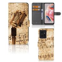 Xiaomi Redmi Note 12 4G | Telefoonhoesje met foto | Bladmuziek | Portemonnee hoesje