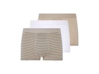 LIVERGY 3 heren boxers (Beige/wit, M)