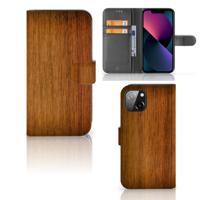 Apple iPhone 13 | Book Style Case | Donker Hout