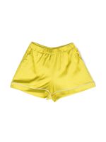 Douuod Kids short à effet de brillance - Jaune