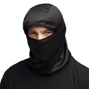 Boland party Verkleed speelgoed hoed/kap - Ninja outfit - zwart - voor volwassenen   -