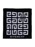 Givenchy Kids serviette de plage à logo intarsia - Noir - thumbnail