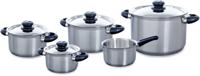 BK Pannenset Karaat+ - RVS - 5 Delig