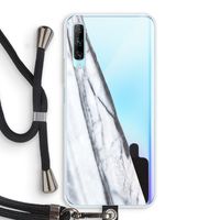 Gestreepte marmer: Huawei P Smart Pro Transparant Hoesje met koord
