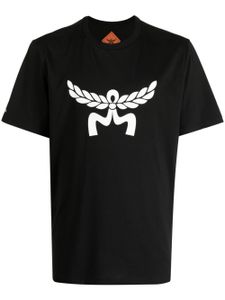 MCM Laurel logo-print organic-cotton T-shirt - Noir