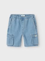 Name it zomer jeans short jongens - cargo - licht blauw denim - Nkmryan
