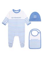 Givenchy Kids pyjama en coton à logo brodé - Bleu - thumbnail