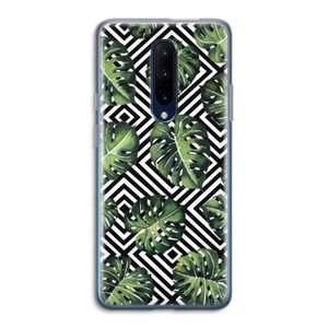 Geometrische jungle: OnePlus 7 Pro Transparant Hoesje