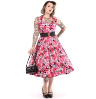 Hibiscus Dress Pink-34 (NL)/ 8 (UK)