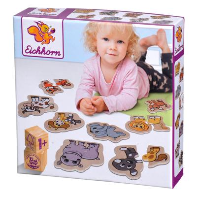 Eichhorn houten dierenpuzzel 16 stuks