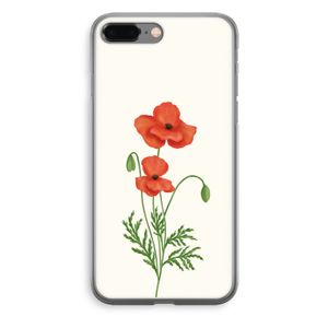 Red poppy: iPhone 8 Plus Transparant Hoesje