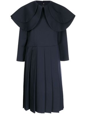 Comme Des Garçons Comme Des Garçons robe mi-longue à col oversize - Bleu