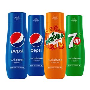 Sodastream Siroop Set 2 Pepsi, 1 Mirinda Orange, 1 7up - 440 Ml 4 Stuks