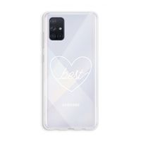 Best heart pastel: Galaxy A71 Transparant Hoesje