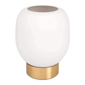 Eglo Gouden tafellamp Manzanares met wit glas 900307