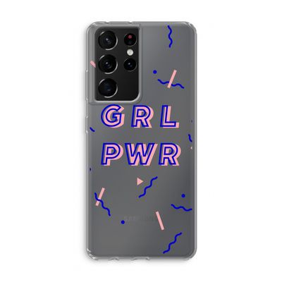 GRL PWR: Samsung Galaxy S21 Ultra Transparant Hoesje