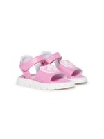 Moschino Kids sandales en cuir - Rose - thumbnail