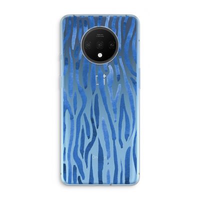 Blauwe nerven: OnePlus 7T Transparant Hoesje
