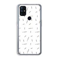 Hipster stripes: OnePlus Nord N10 5G Transparant Hoesje - thumbnail