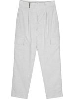 Peserico pantalon de costume à poches cargo - Gris