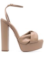 Aquazzura sandales Olie 140 mm à plateforme - Tons neutres