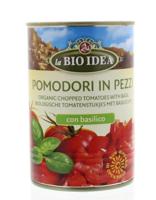 Bioidea Tomatenstukjes basilicum bio Bioidea Tomatenstukjes basilicum bio