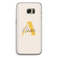 Amber Script: Samsung Galaxy S7 Edge Transparant Hoesje