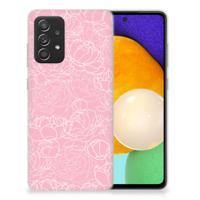 Samsung Galaxy A52 (5G/4G) | TPU Case | White Flowers