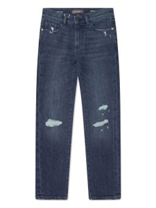 DL1961 KIDS pantalon droit à effet usé - Bleu