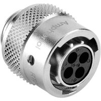 Amphenol RT0610-4SNH Ronde connector Bus, recht Totaal aantal polen: 4 Serie (ronde connectoren): RT360™ 1 stuk(s) - thumbnail