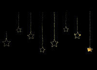 Wire Star-Curtain 738L400X80 cm Led Classic Warm 20 Strings - Annas collection
