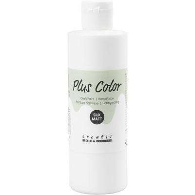 Plus Color acrylverf, wit, 250 ml/ 1 fles