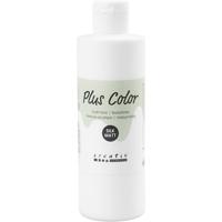 Plus Color acrylverf, wit, 250 ml/ 1 fles