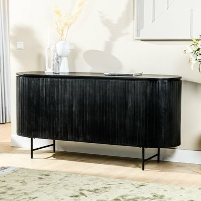 Haluta Acacia TV-meubel Noor - 165 x 45 x 80 cm - Acacia/Zwart