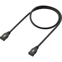 SpeaKa Professional SP-1793612 HDMI-kabel HDMI Verlengkabel HDMI-A-bus, HDMI-A-bus 1.00 m Zwart 4K UHD, Audio Return Channel (ARC), Vergulde steekcontacten