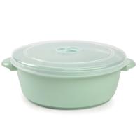 Plasticforte Magnetronschaal met deksel/ventiel - 2L - lichtgroen - kunststof - BPA vrij